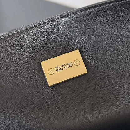 Balenciaga Women Bel Air Medium Carry All Bag in Black Smooth Calfskin 8054812ABAV1000 - 图片 7