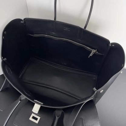 Balenciaga Women Bel Air Medium Carry All Bag in Black Smooth Calfskin 8054812ABAW1000 - 图片 4