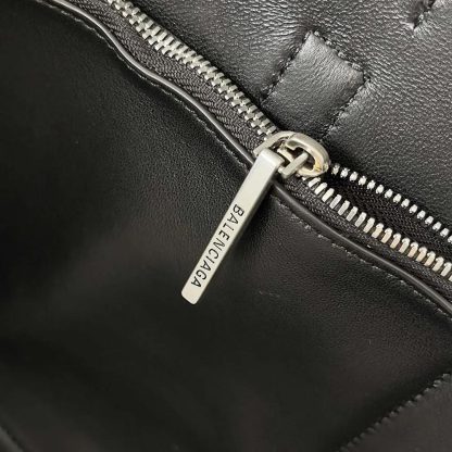 Balenciaga Women Bel Air Medium Carry All Bag in Black Smooth Calfskin 8054812ABAW1000 - 图片 6