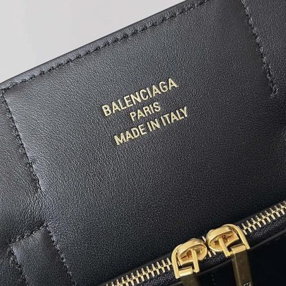 Balenciaga Women Bel Air Small Carry All Bag in Black Smooth Calfskin-Gold - 图片 8
