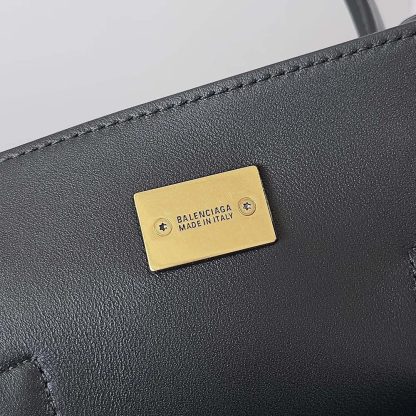 Balenciaga Women Bel Air Small Carry All Bag in Black Smooth Calfskin-Gold - 图片 7