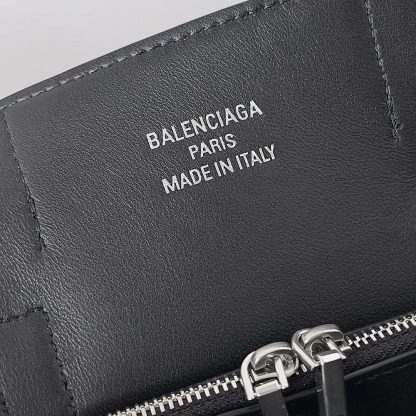 Balenciaga Women Bel Air Small Carry All Bag in Black Smooth Calfskin-Silver - 图片 9