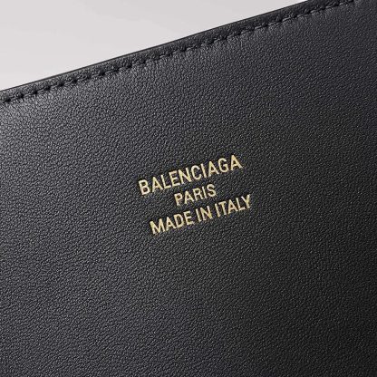 Balenciaga Women Bel Air XL Carry All Bag in Black Smooth Calfskin-Gold - 图片 10