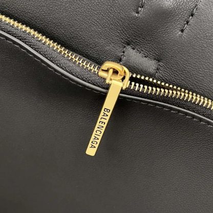 Balenciaga Women Bel Air XL Carry All Bag in Black Smooth Calfskin-Gold - 图片 7