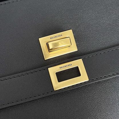 Balenciaga Women Bel Air XL Carry All Bag in Black Smooth Calfskin-Gold - 图片 6