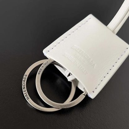 Balenciaga Women Rodeo Large Handbag in White Smooth Calfskin-Silver - 图片 10
