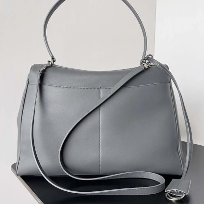 Balenciaga Women Rodeo Medium Handbag in Grey Smooth Calfskin-Silver - 图片 3