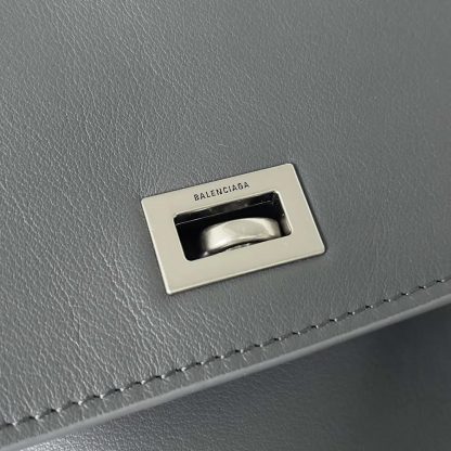 Balenciaga Women Rodeo Medium Handbag in Grey Smooth Calfskin-Silver - 图片 9