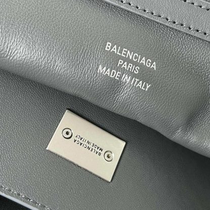 Balenciaga Women Rodeo Medium Handbag in Grey Smooth Calfskin-Silver - 图片 8