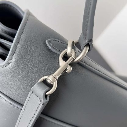 Balenciaga Women Rodeo Medium Handbag in Grey Smooth Calfskin-Silver - 图片 5