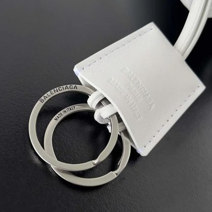 Balenciaga Women Rodeo Small Handbag in White Smooth Calfskin-Silver - 图片 10