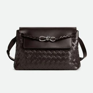 Bottega Veneta Men Small Andiamo Messenger-Chocolate 815781V2HLD2364
