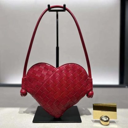 Bottega Veneta Women Mini Solstice Heart-shaped Shoulder Bag in Intrecciato Leather - 图片 2