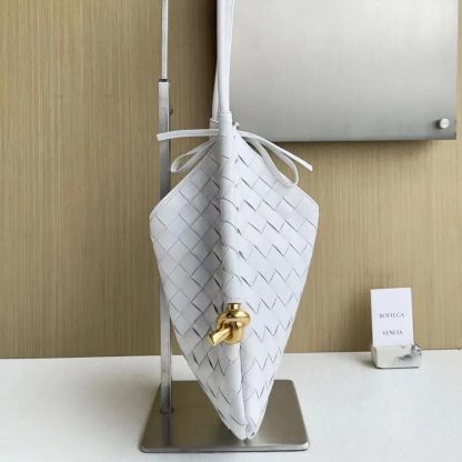 Bottega Veneta Women Small Solstice Shoulder Bag-White - 图片 3