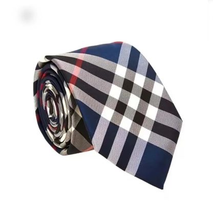 Burberry Men Classic Cut Vintage Check Silk Tie-Navy - 图片 3