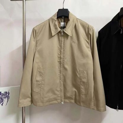 Burberry Men Gabardine Harrington Jacket 80710571 - 图片 2