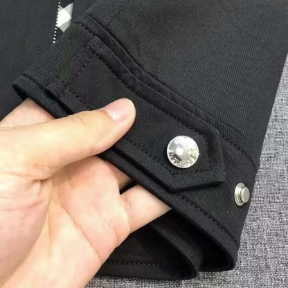 Burberry Men Gabardine Harrington Jacket-Black 80710561 - 图片 5