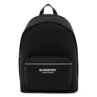 Burberry Men Logo Print ECONYL Backpack-Black 80634951