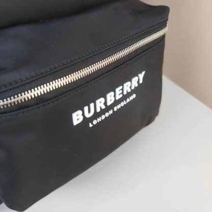 Burberry Men Logo Print ECONYL Backpack-Black 80634951 - 图片 8