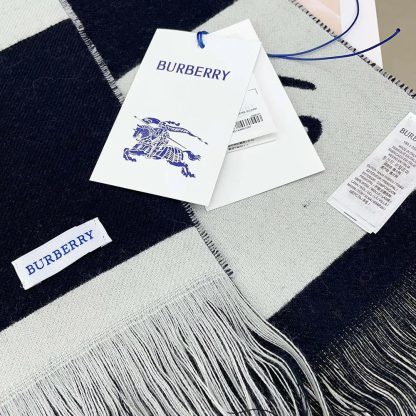Burberry Unisex EKD Logo Wool Scarf-Grey 80940151 - 图片 7