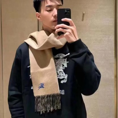 Burberry Unisex Reversible Cashmere Scarf-Beige 80778271 - 图片 6