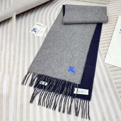 Burberry Unisex Reversible Cashmere Scarf-Grey 80778241 - 图片 3