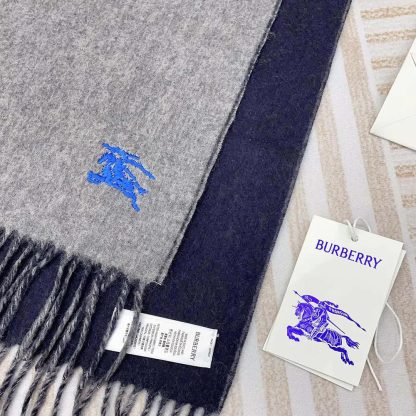Burberry Unisex Reversible Cashmere Scarf-Grey 80778241 - 图片 6