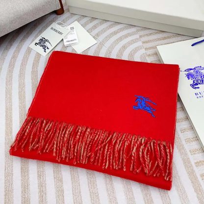 Burberry Unisex Reversible Cashmere Scarf-Red 80778231 - 图片 4