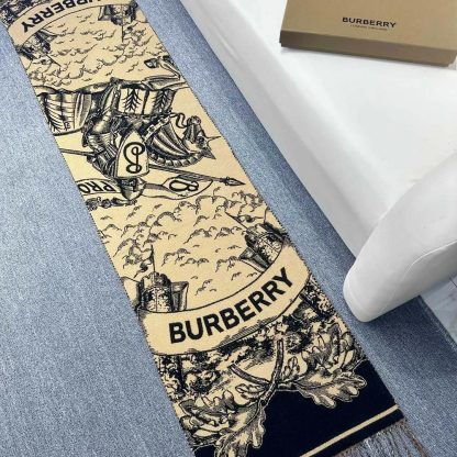 Burberry Unisex Reversible EKD Cashmere Scarf 80737681 - 图片 3