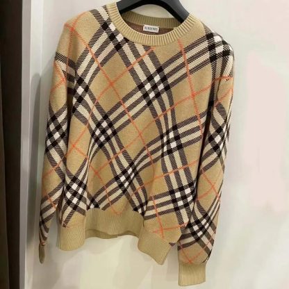 Burberry Women Check Wool Blend Sweater 80934861 - 图片 4