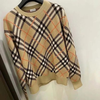 Burberry Women Check Wool Blend Sweater 80934861 - 图片 3