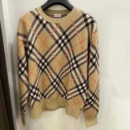 Burberry Women Check Wool Blend Sweater 80934861 - 图片 2