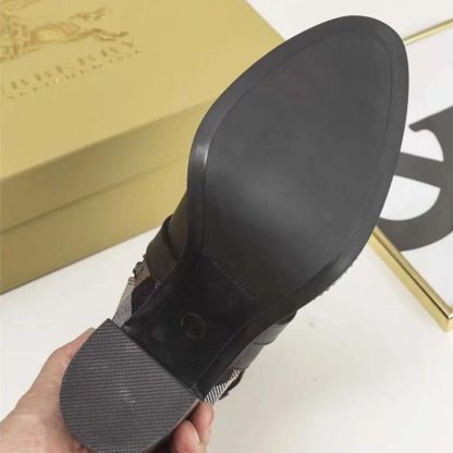 Burberry Women House Check and Leather Ankle Boots 80568181 - 图片 9