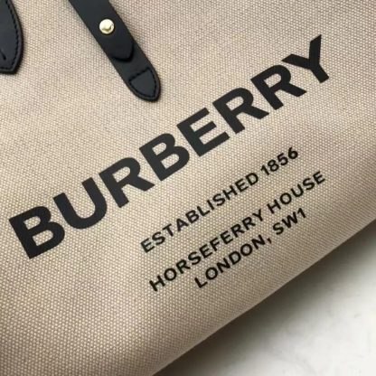 Burberry Women The Medium Soft Cotton Canvas Belt Bag-Beige - 图片 9