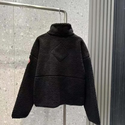 Canada Goose Women Beige Simcoe Fleece Jacket-Black - 图片 3
