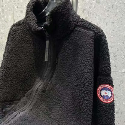Canada Goose Women Beige Simcoe Fleece Jacket-Black - 图片 5