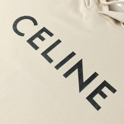 Celine Women Loose Hoodie in Cotton Fleece 2Y321765N - 图片 9