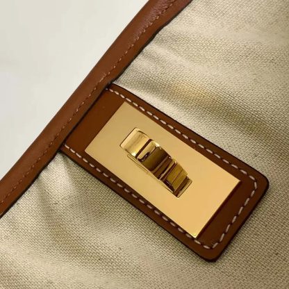 Celine Women Bucket 16 Bag in Striped Textile with Celine Jacquard - 图片 10