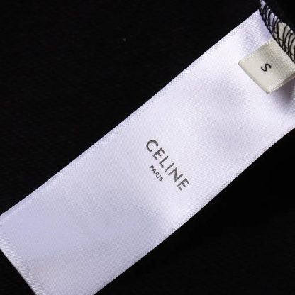 Celine Women Loose Hoodie in Cotton Fleece 2Y75F670Q - 图片 9