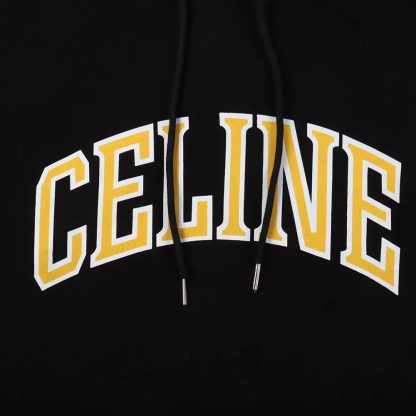 Celine Women Loose Hoodie in Cotton Fleece 2Y75F670Q - 图片 8