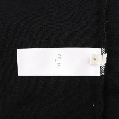 Celine Women Loose Hoodie in Cotton Fleece-Black 2Y468670Q - 图片 10