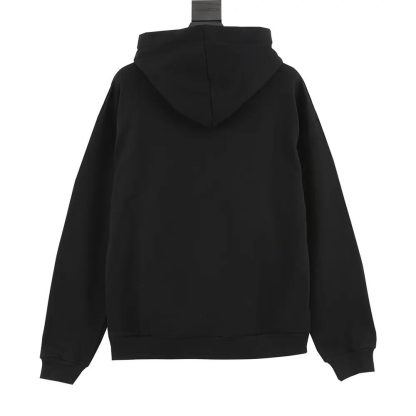 Celine Women Loose Hoodie in Cotton Fleece-Black 2Y468670Q - 图片 3
