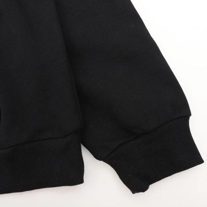 Celine Women Loose Hoodie in Cotton Fleece-Black 2Y468670Q - 图片 5