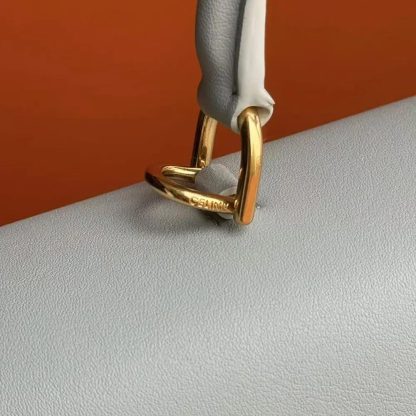 Celine Women Medium Nino Bag in Shiny Calfskin-White 117523GG2 - 图片 7
