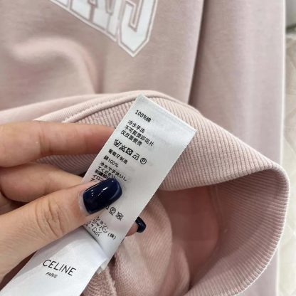 Celine Men Oversized Celine Sweatshirt in Cotton Fleece 2Y64G510Z - 图片 10