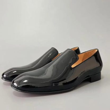 Christian Louboutin Men Dandelion Loafers Patent Calf Leather Black 1150564BK01 - 图片 2