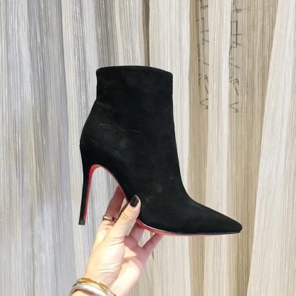 Christian Louboutin Women So Apostropha Booty 80 mm Low Boots-Black - 图片 9