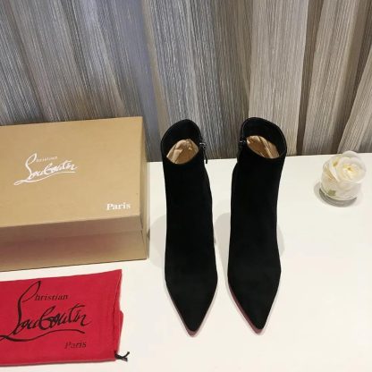 Christian Louboutin Women So Apostropha Booty 80 mm Low Boots-Black - 图片 4