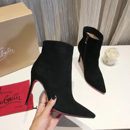 Christian Louboutin Women So Apostropha Booty 80 mm Low Boots-Black - 图片 7