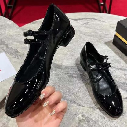 Christian Louboutin Women Sweet Jane Ballerinas Patent Calf Leather-Black - 图片 3